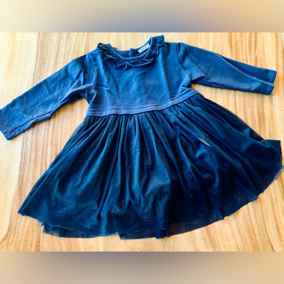 Bout’Chou Other - ✨ Bout’Chou dress (24M) • Navy cotton top & lining with tulle glitter skirt ✨